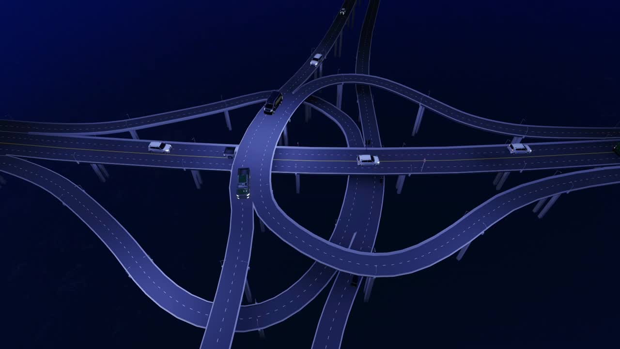 Free Stock Video Scenario Of The Night Traffic On Bridges Live Wallpaper - Free Download