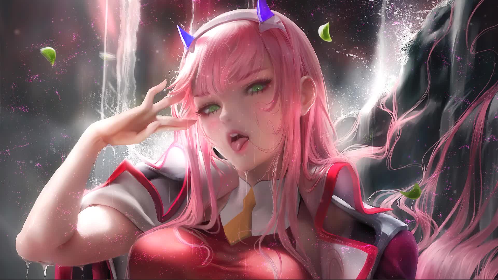 002 Zero Two Cute Girl Anime HD Live Wallpaper - Free Download