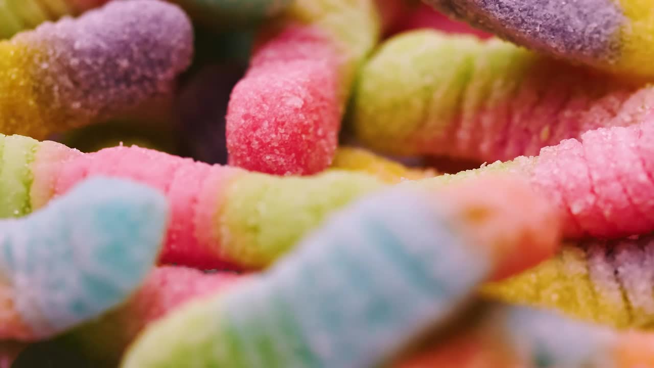 Free Stock Video Rotating Gummy Worms Texture Live Wallpaper - Free Download