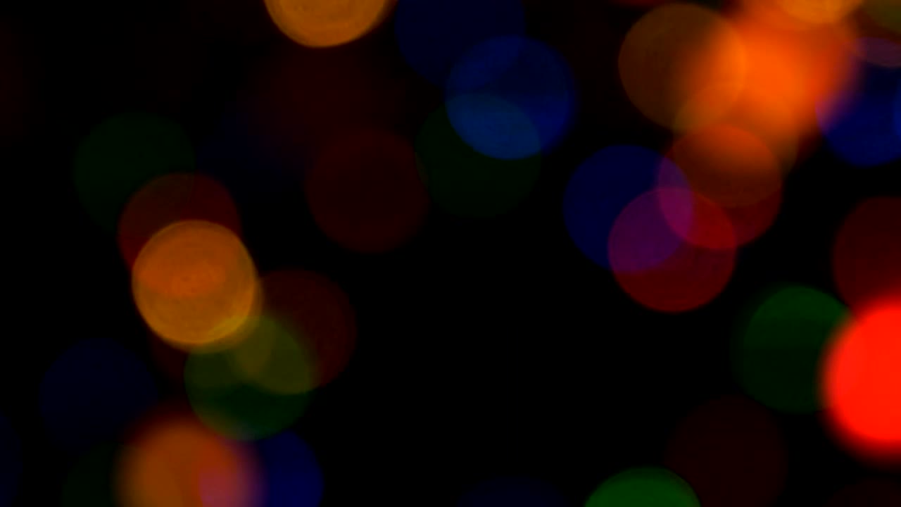 Video Stock Christmas Lights Bokeh In The Night Live Wallpaper For PC - Free Download