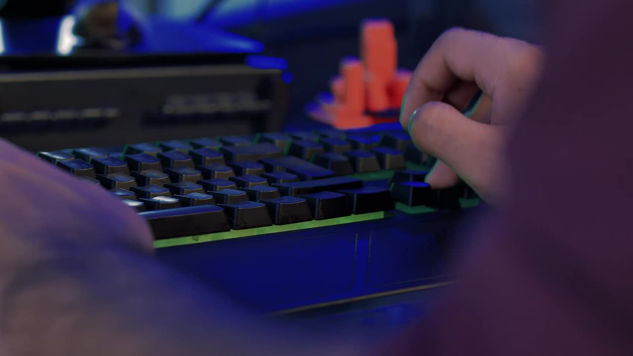 Stock Video Hands Of A Programmer Typing On A Keyboard Animated Wallpaper - Free Download