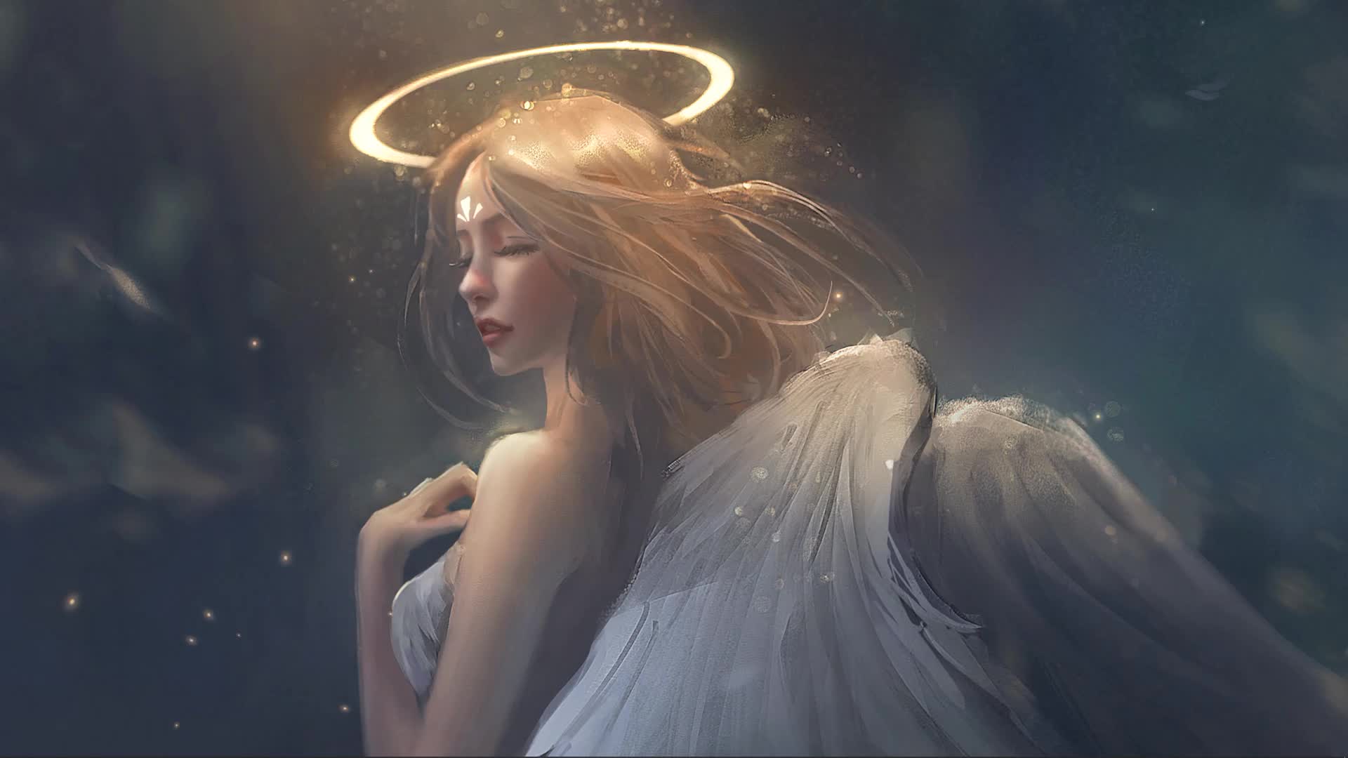 Angel Girl With Wings Live Wallpaper - Free Download