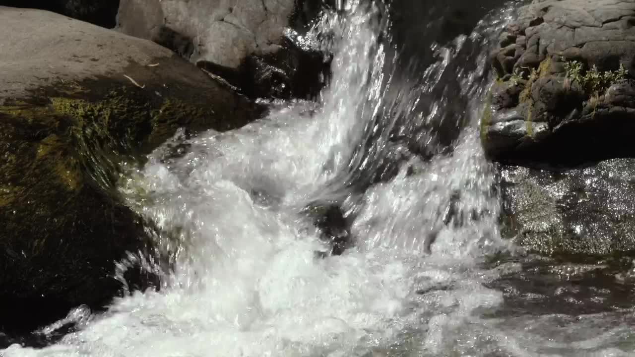 Stock Footage Water Crashes Among Rocks Live Wallpaper - Free Download