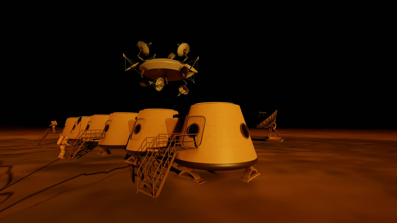 Free Video Stock Space Station On The Surface Of A Distant Planet Live Wallpaper - Free Download