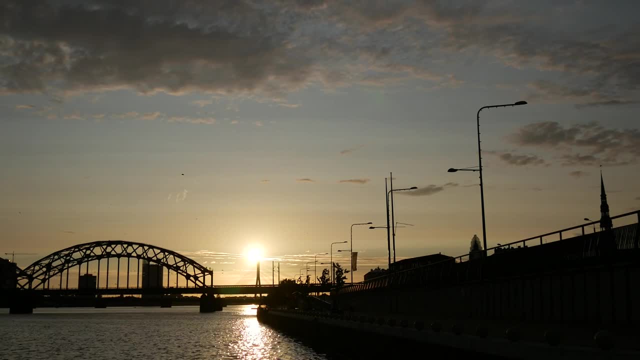 Video Stock Railway Bridge And Sunset Live Wallpaper Free - Free Download