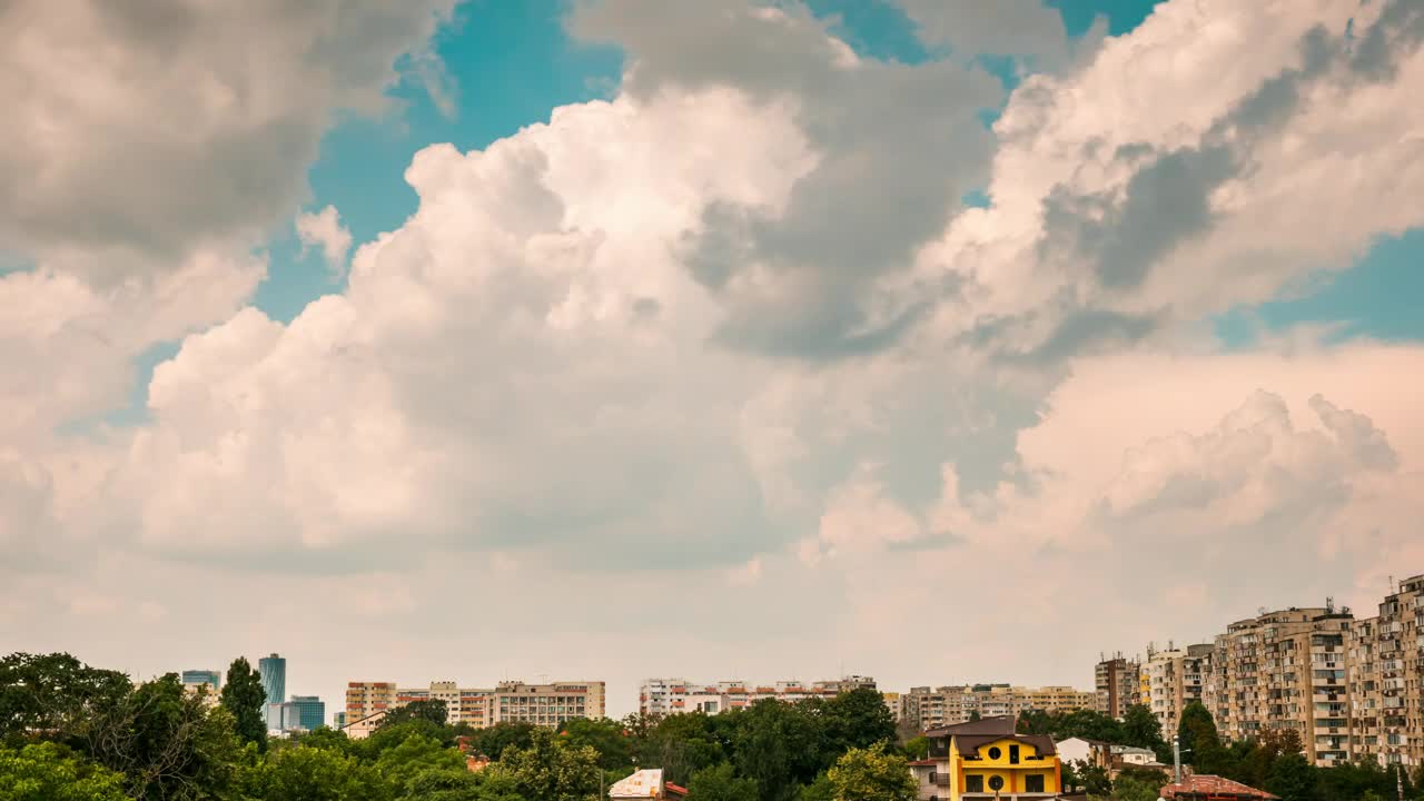 Stock Video Deep Clouds Over Residential Buildings Live Wallpaper For PC - Free Download