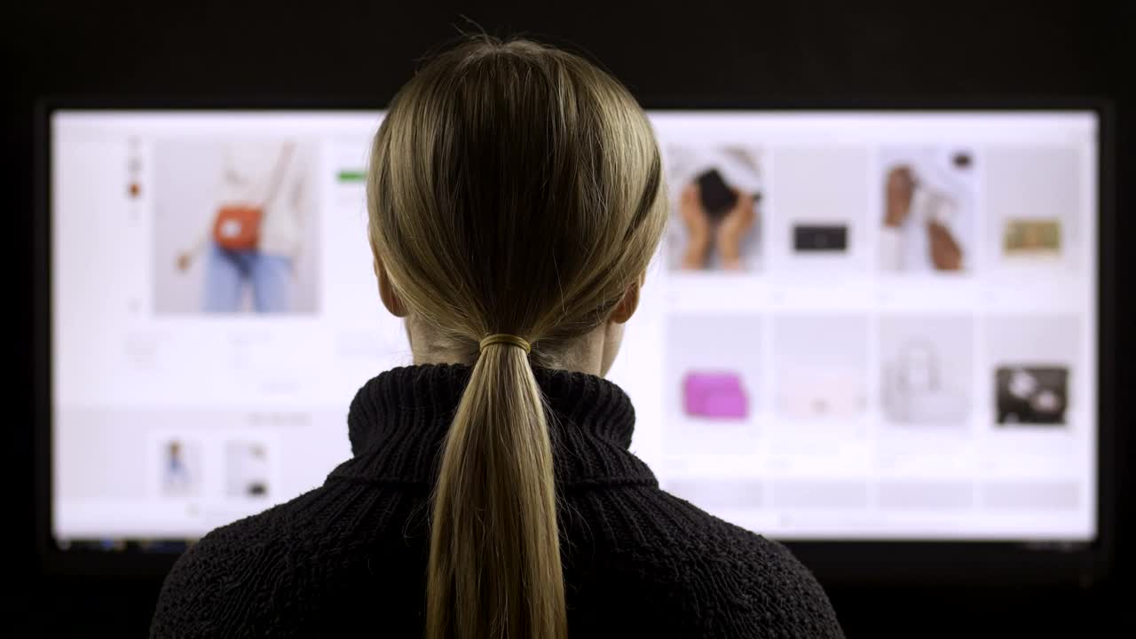 Stock Footage Woman Buying Online Live Wallpaper - Free Download