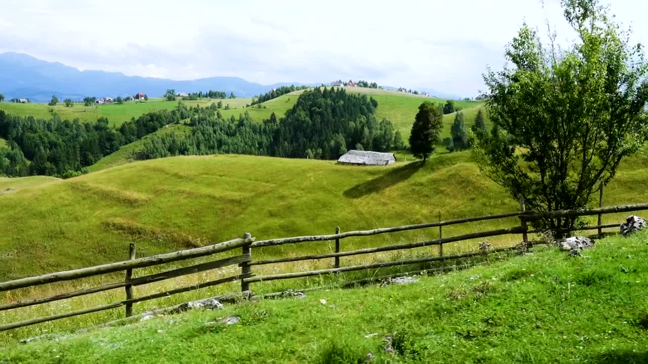 Free Stock Video Rural Landscape In The Hills And A Village Live Wallpaper - Free Download