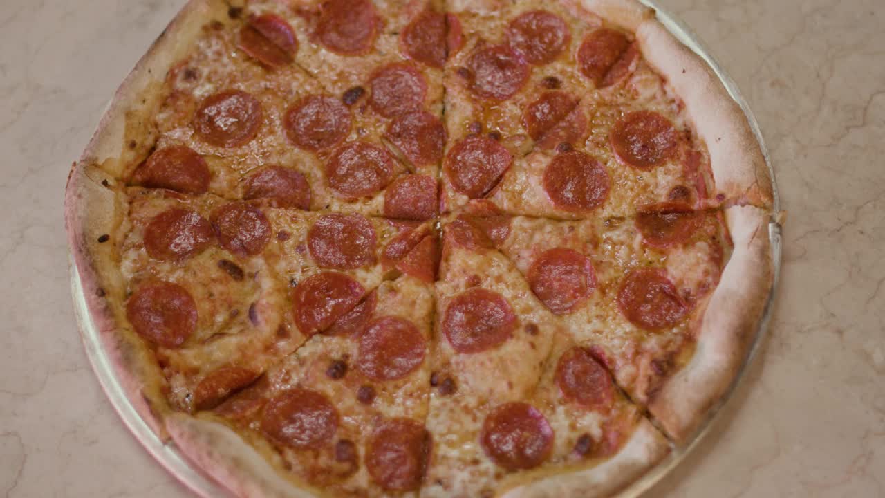 Video Stock Pizza While Someone Takes A Slice Live Wallpaper Free - Free Download
