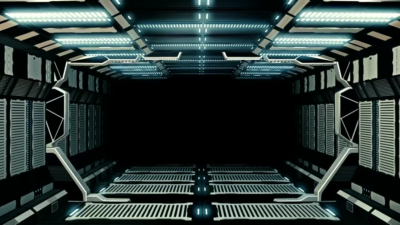 Stock Video Futuristic Corridor Loop Video Live Wallpaper For PC - Free Download