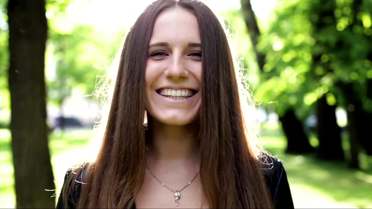 Stock Video Girl Laughing In The Park Live Wallpaper For PC - Free Download