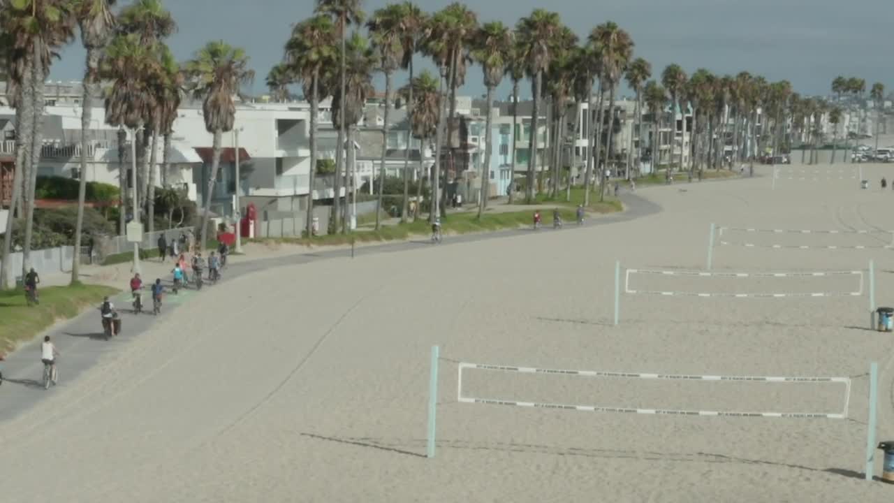 Stock Video Beach Volleyball Courts On The Sand By The Sea Live Wallpaper For PC - Free Download