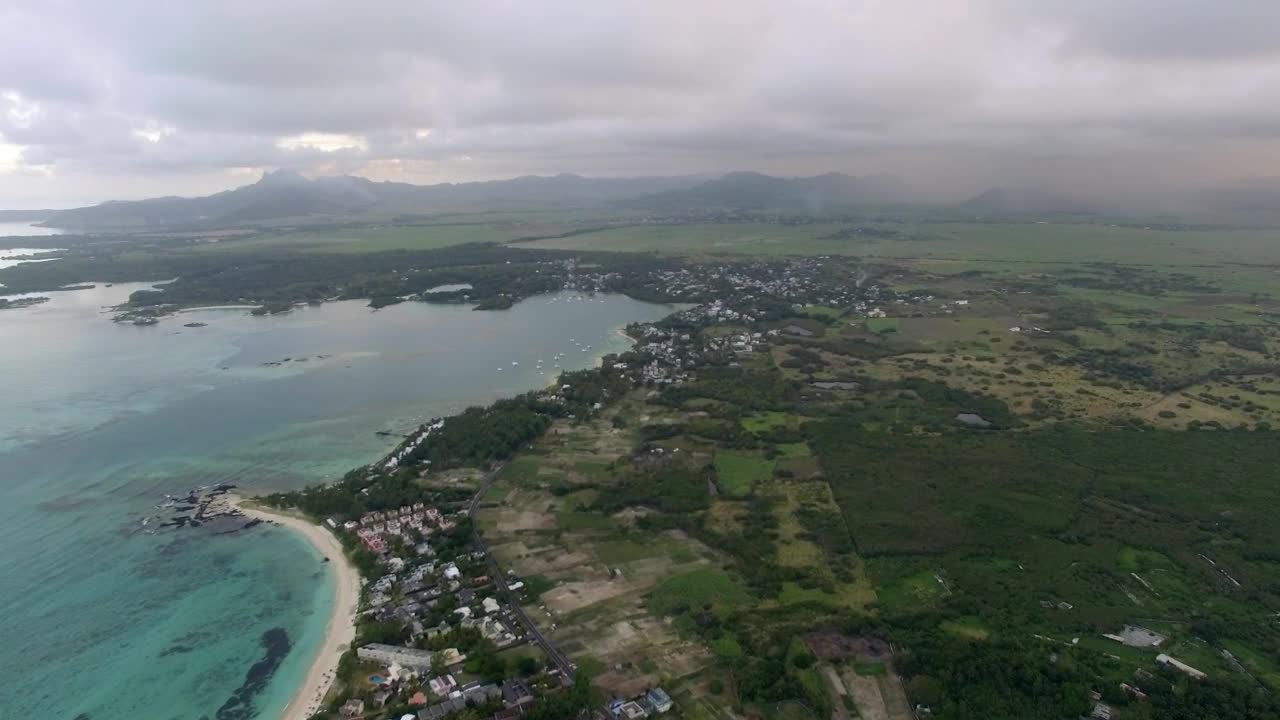 Stock Video Houses By The Coast Of Mauritius Island Animated Wallpaper - Free Download
