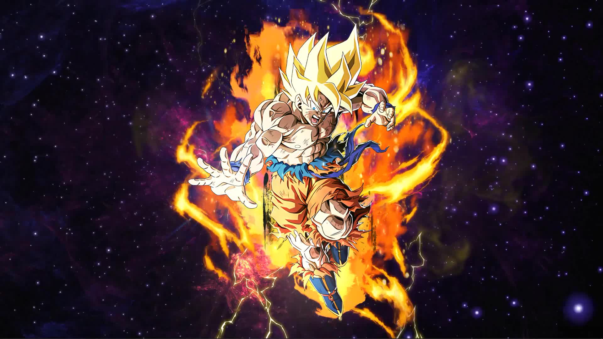LR Super Saiyan Goku Dokkan Battle Live Wallpaper - Free Download
