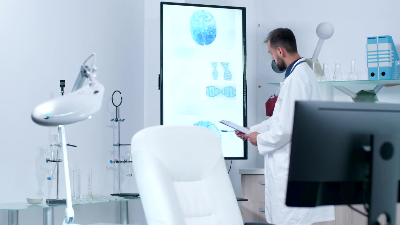 Stock Video Doctor Reviews D Dna Models On Large Screen Live Wallpaper For PC - Free Download