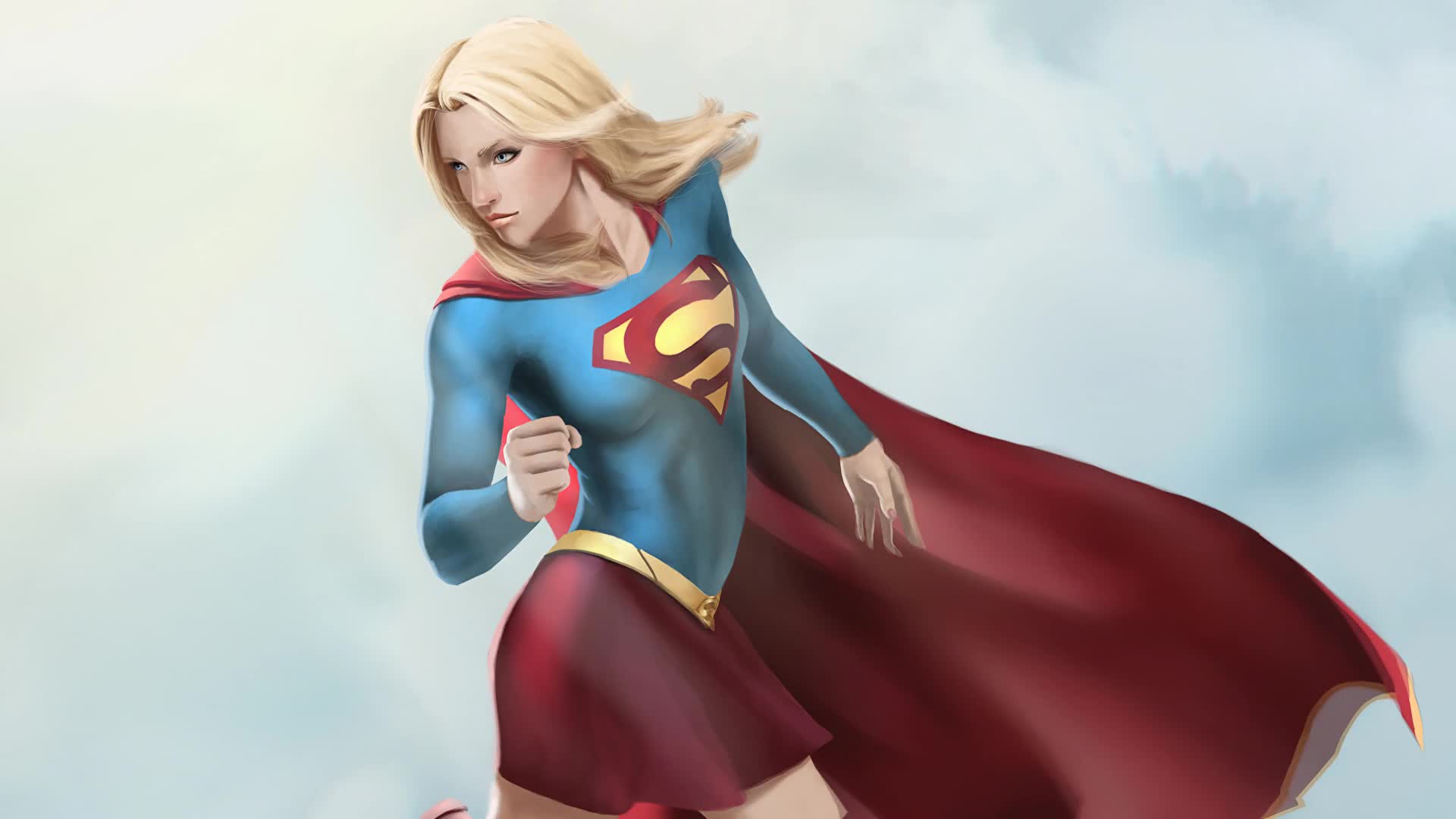 Supergirl  Hero  Kara  Zor  El  Cloak  Artwork  Live  Wallpaper - Free Download