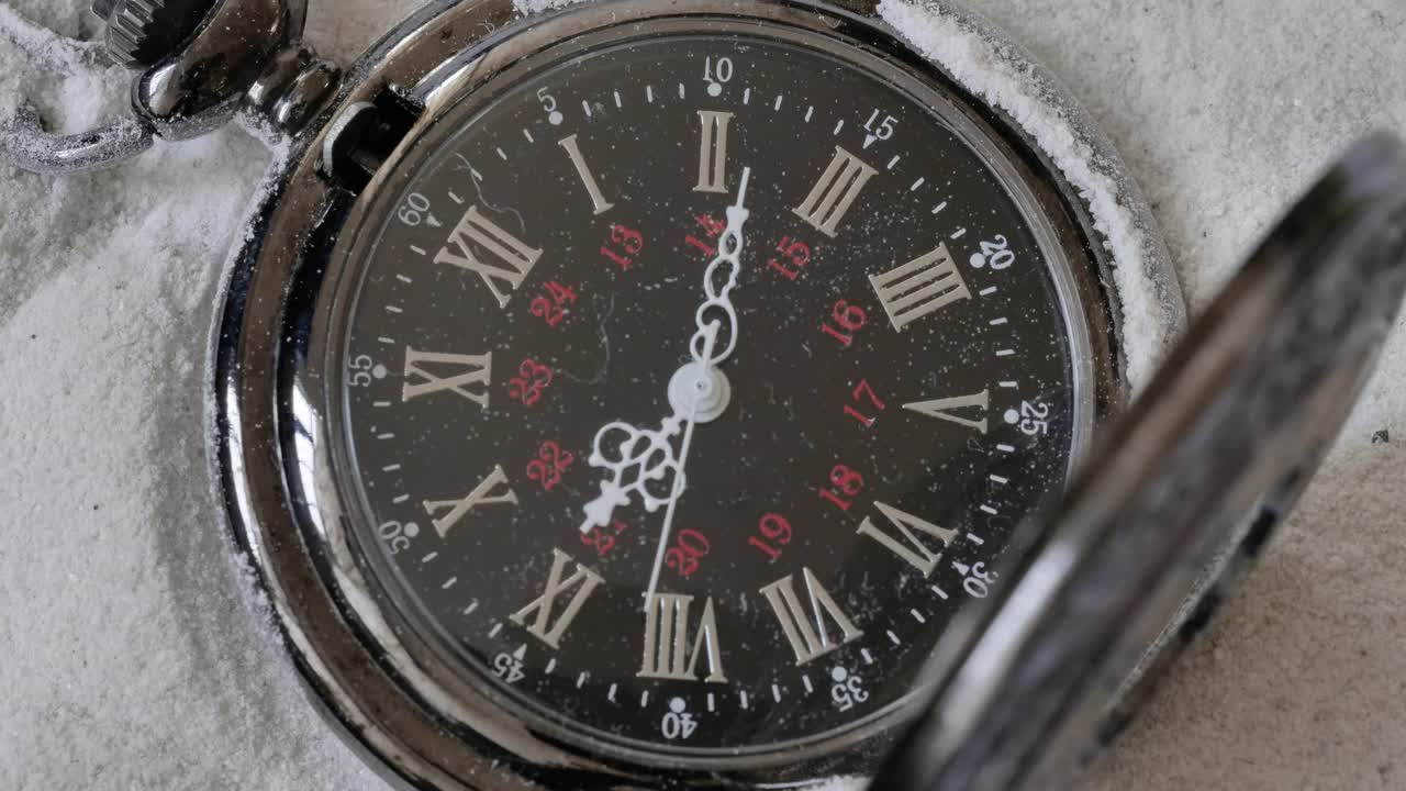 Video Stock Pocket Watch Moving Fast On Snow Live Wallpaper Free - Free Download