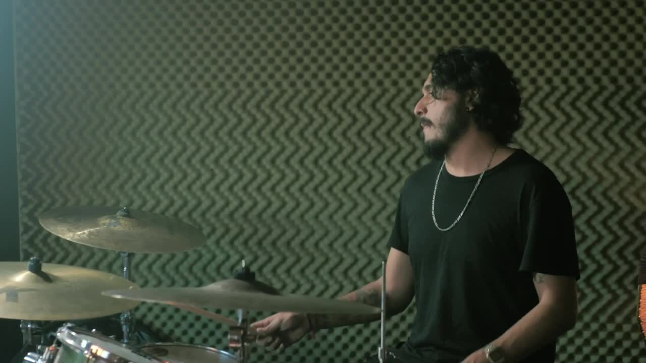 Stock Video Drummer Playing A Slow Song Live Wallpaper For PC - Free Download
