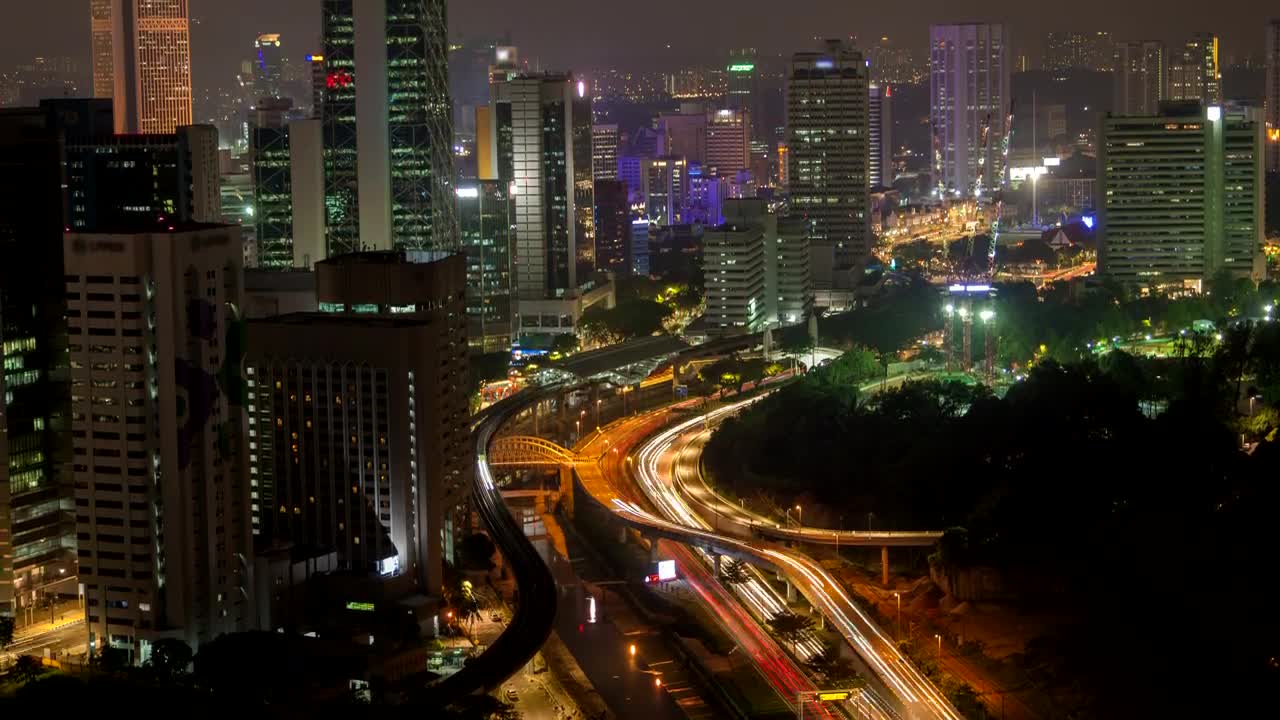 Video Stock City And Traffic In Kuala Lumpur At Night Live Wallpaper For PC - Free Download
