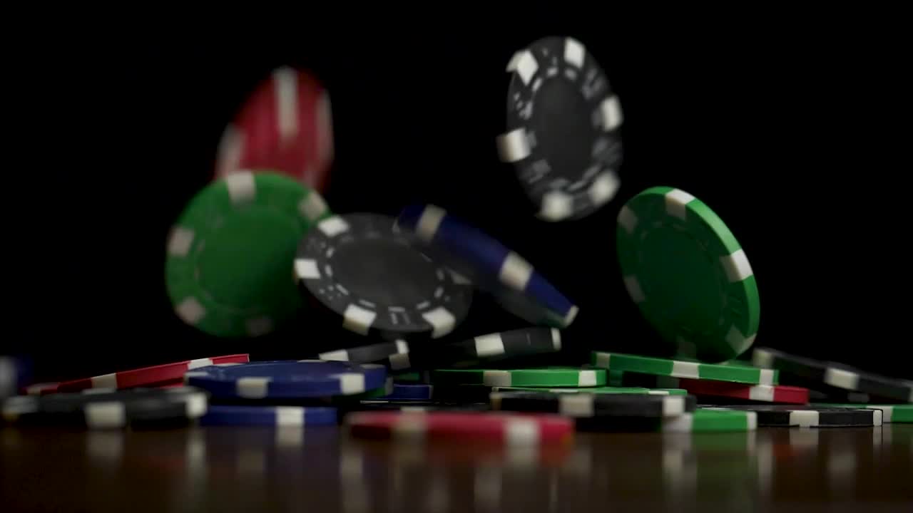Video Stock Chips Falling Down On A Poker Table Live Wallpaper For PC - Free Download