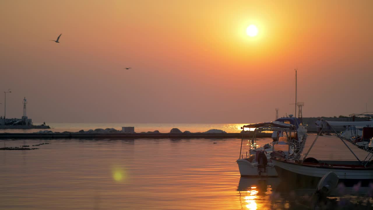 Video Stock Calm Harbor Waters Before Sunset Live Wallpaper For PC - Free Download