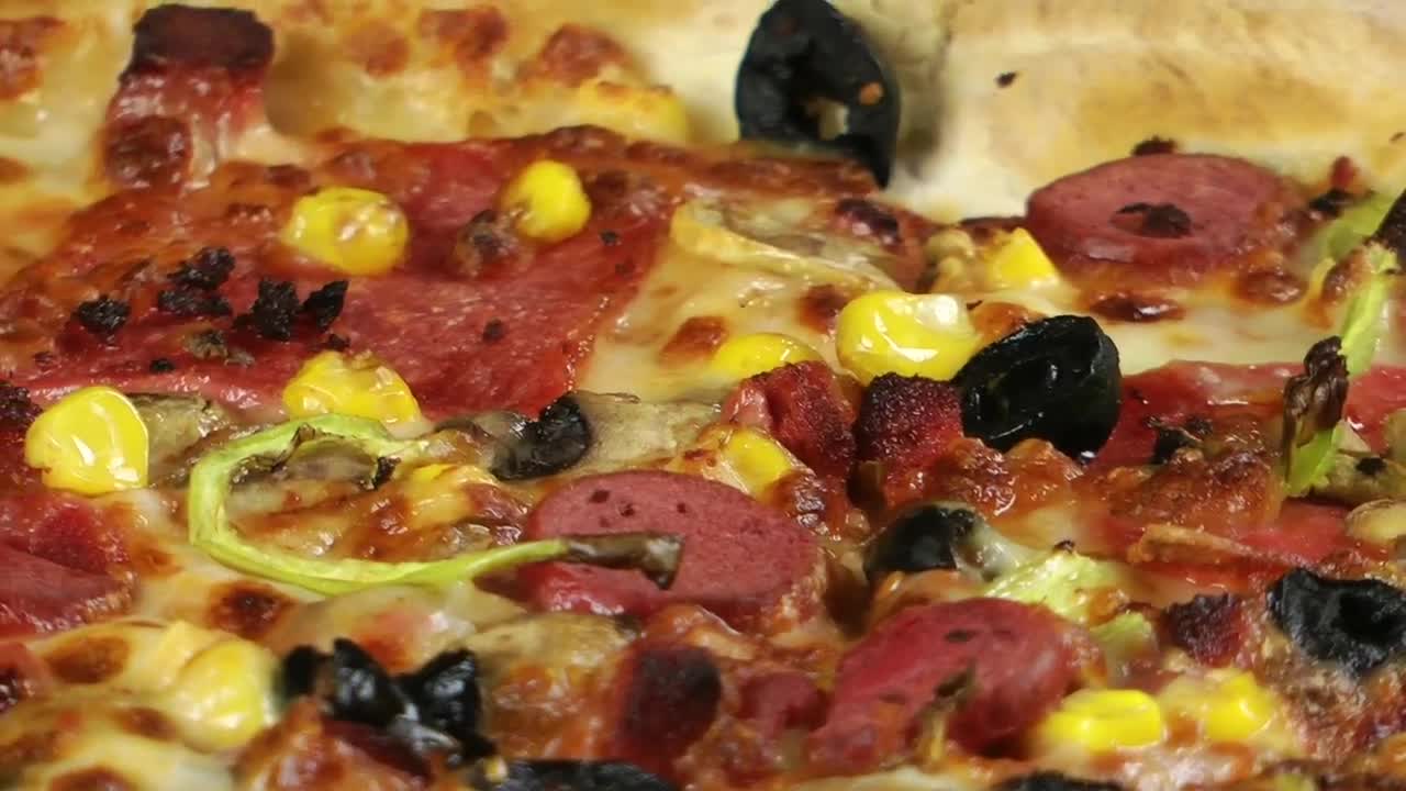 Stock Video Italian Pizza Texture Close Up Animated Wallpaper - Free Download
