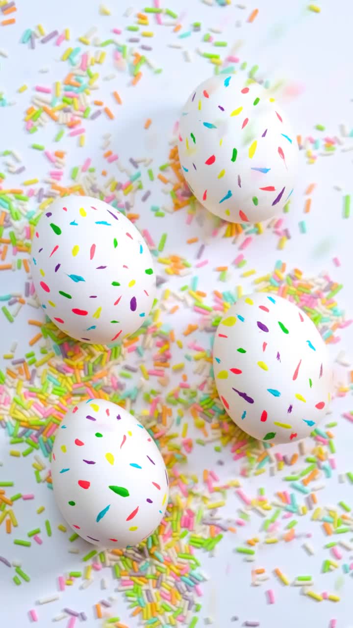 Video Stock Candies Falling Over Easter Eggs Live Wallpaper For PC - Free Download