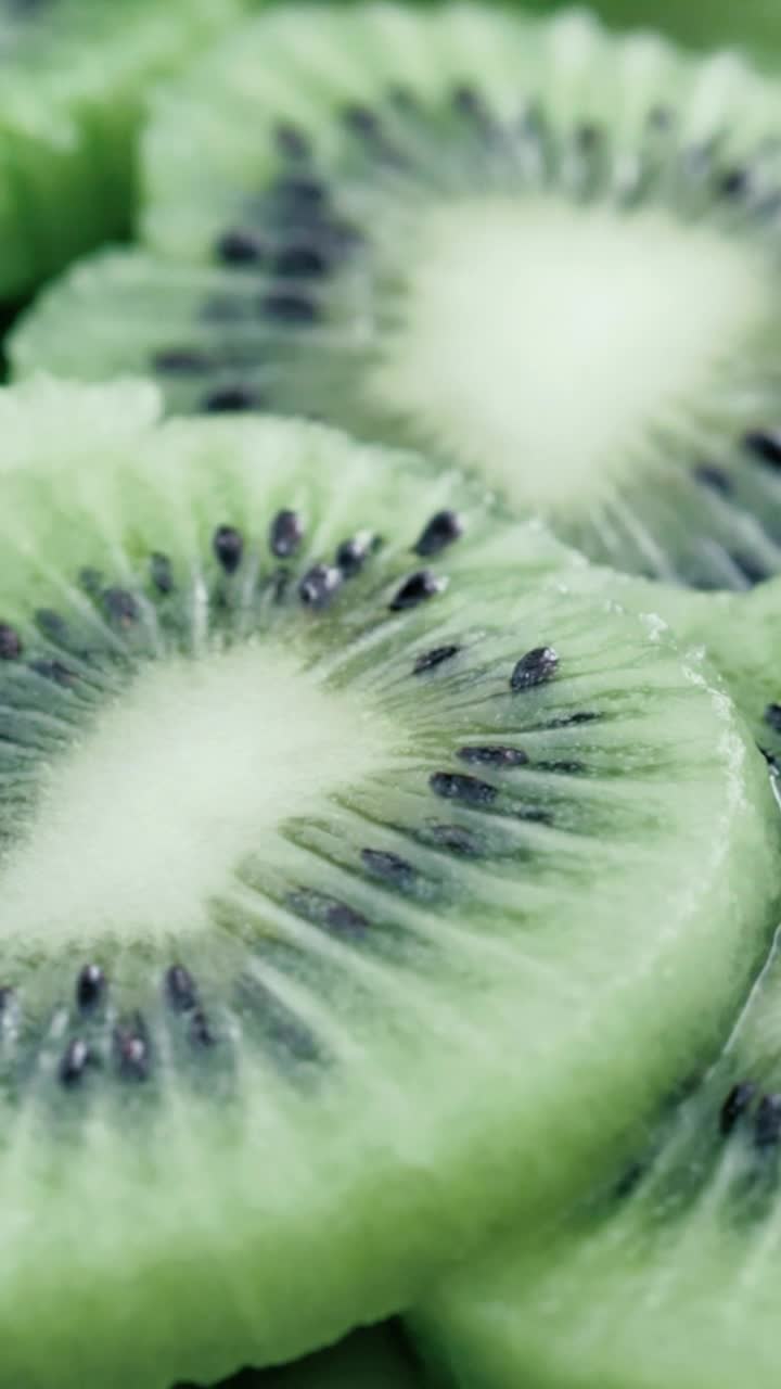 Stock Video Kiwi Slices Viewed In Detail Animated Wallpaper - Free Download