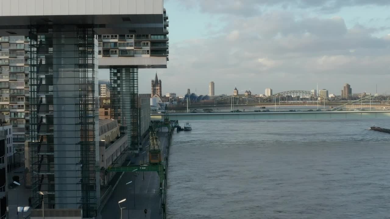 Stock Video Futuristic Design Buildings Along A River Live Wallpaper For PC - Free Download