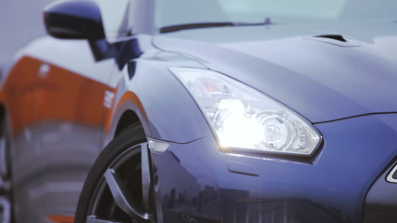 Stock Video Headlights Of A Modern Car Animated Wallpaper - Free Download