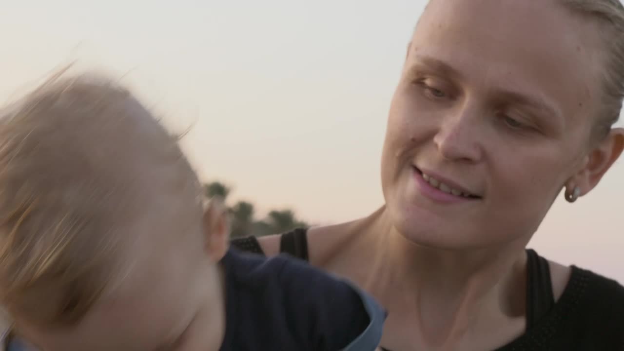 Stock Video Happy Young Mother Animated Wallpaper - Free Download