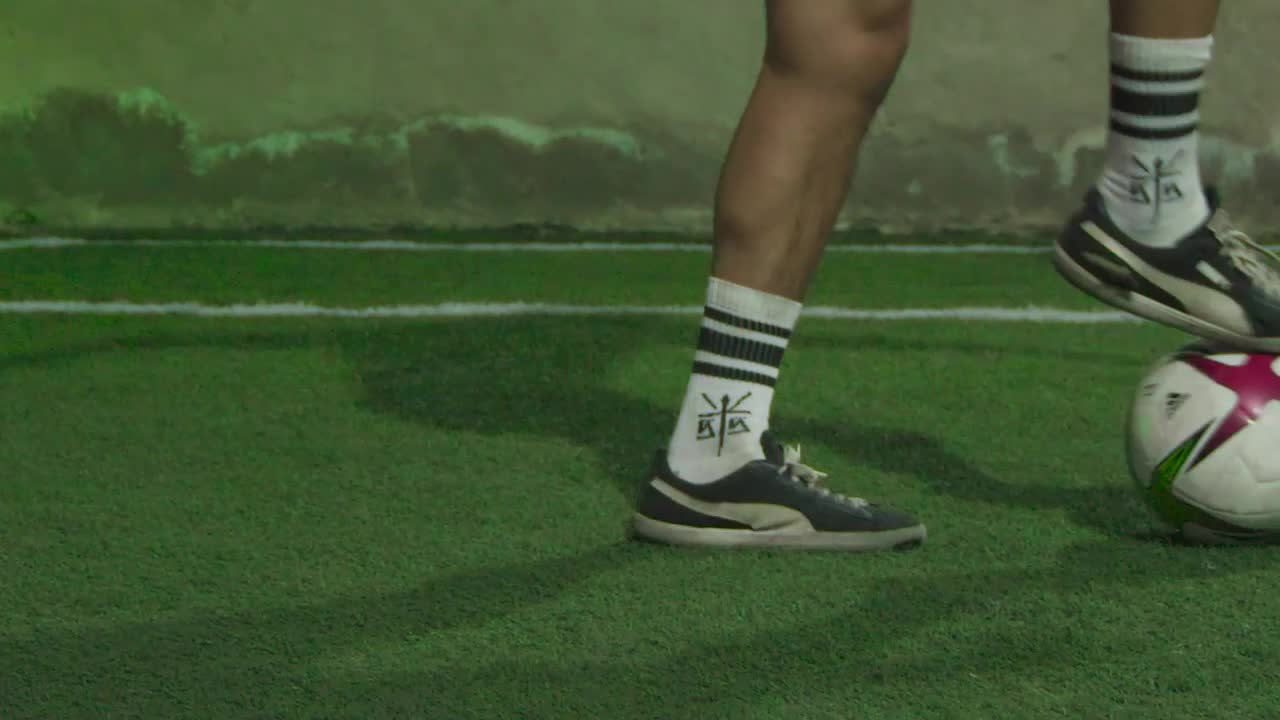 Stock Video Feet Of A Skillful Soccer Player Dribbling Live Wallpaper For PC - Free Download