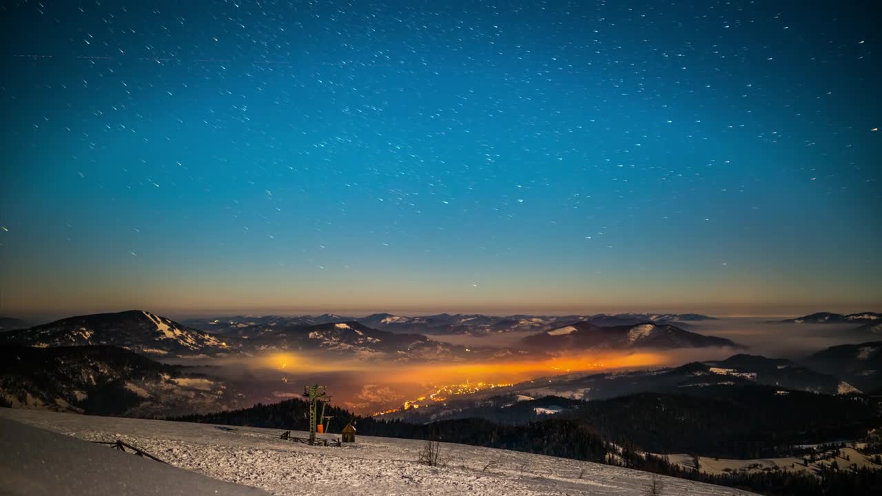 Free Video Stock Starry Sky In The Carpathian Mountains Live Wallpaper - Free Download