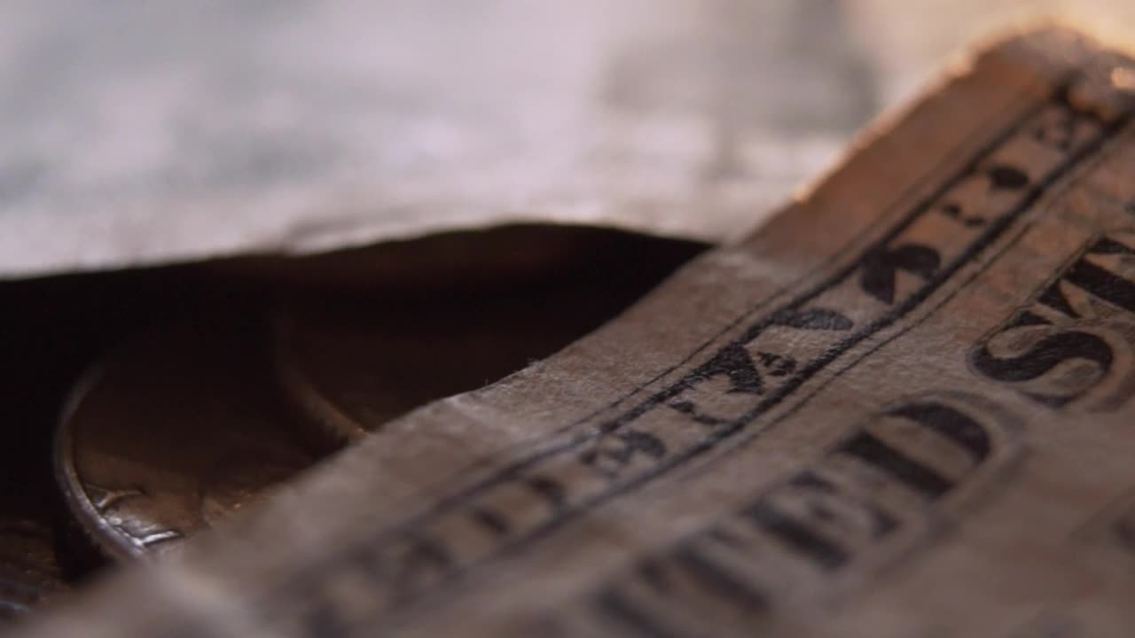 Stock Video Details Of A Pair Of Battered Old Banknotes Live Wallpaper For PC - Free Download