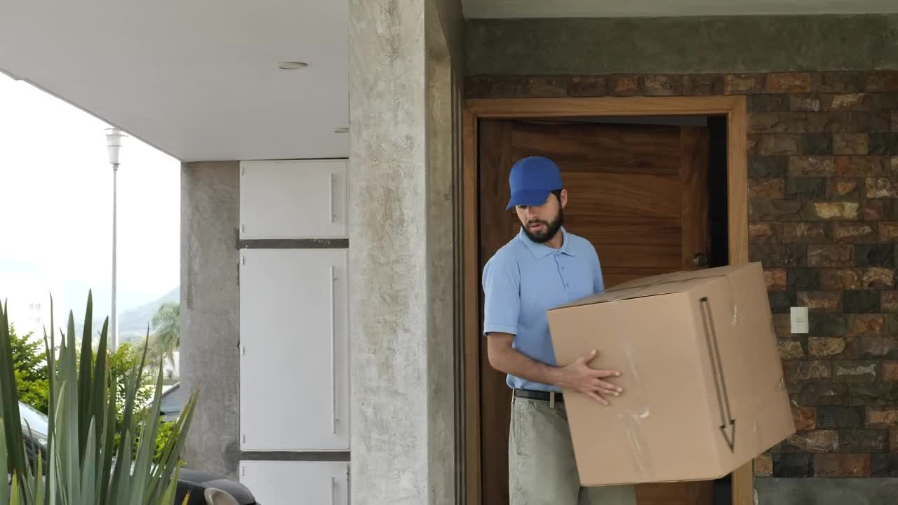 Stock Video Man Loading Packages On Doll Animated Wallpaper - Free Download