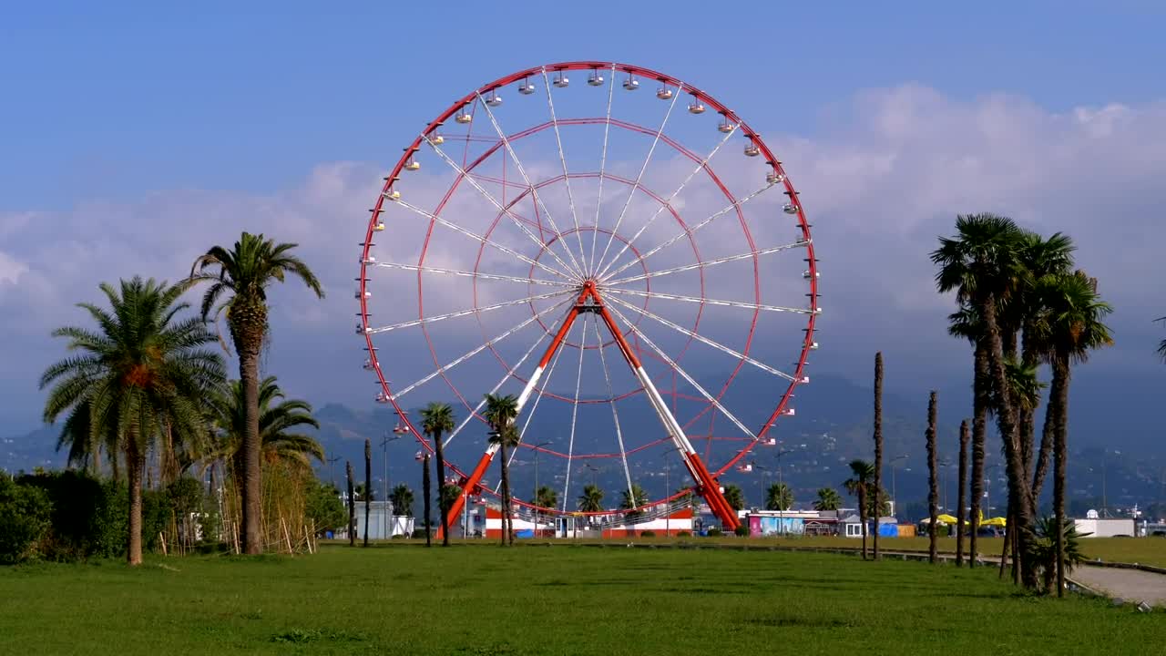 Stock Video Ferris Wheel In The Park Live Wallpaper For PC - Free Download