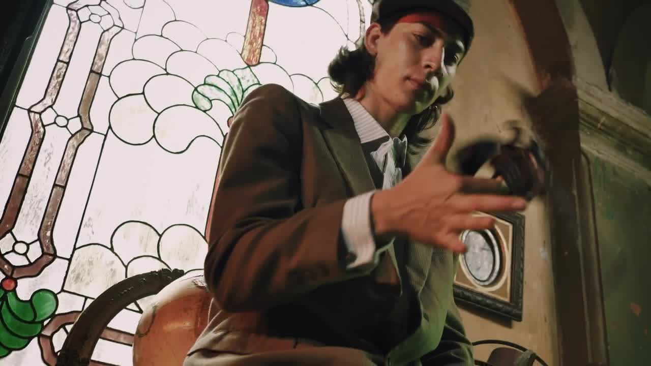 Stock Video Gangster Spinning His Gun Before Firing It Live Wallpaper For PC - Free Download