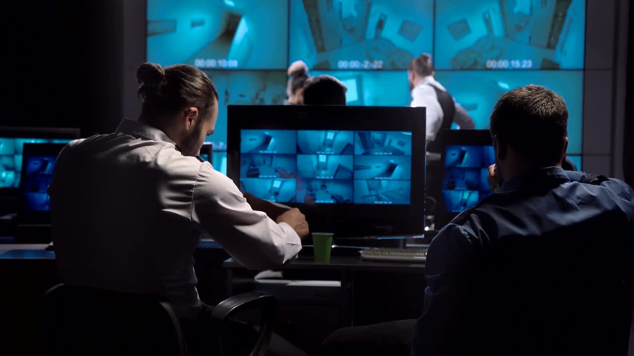Free Video Stock surveillance security guards eating donuts Live Wallpaper - Free Download