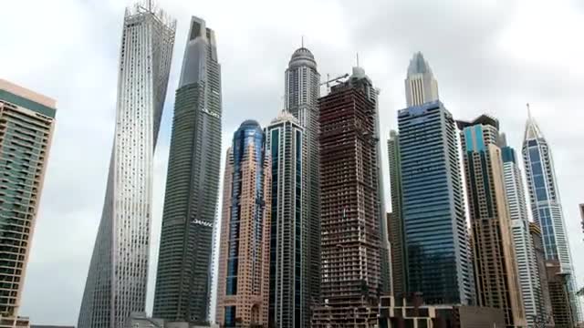 Stock Video Covered View Of Large Skyscrapers In A City  Smal Live Wallpaper For PC - Free Download