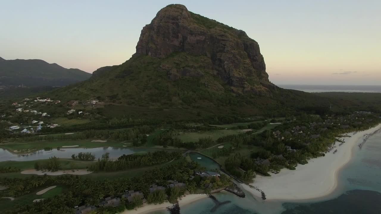 Free Video Stock tiny village in the shadow of a mountain Live Wallpaper - Free Download