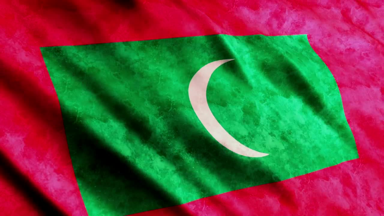 Stock Video Maldives Flag In D Render Animation Animated Wallpaper - Free Download