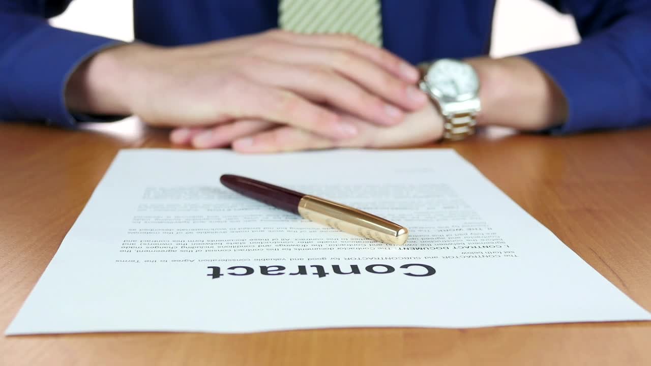 Free Stock Video Signing A Contract With A Pen Live Wallpaper - Free Download