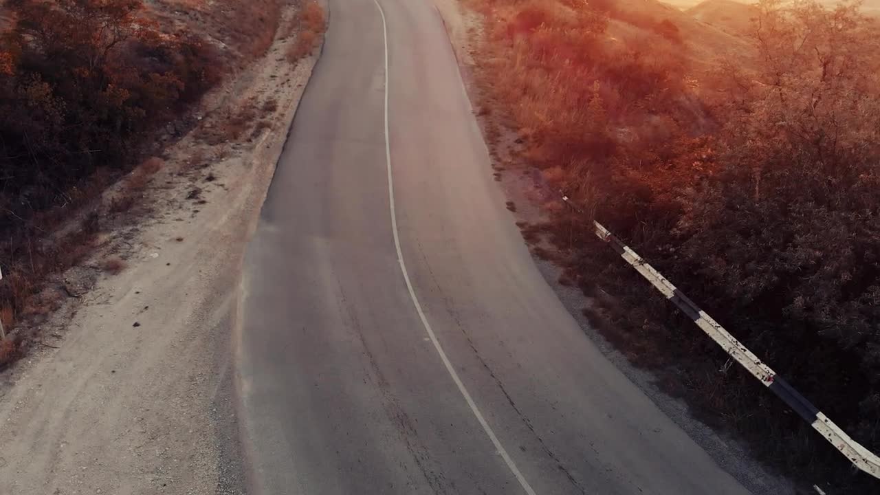 Free Stock Video Woman Jogging Down A Road Seen From The Air Live Wallpaper - Free Download