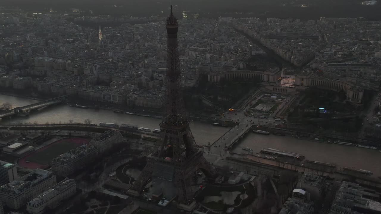 Stock Video Eiffel Tower And Paris From Above Live Wallpaper For PC - Free Download