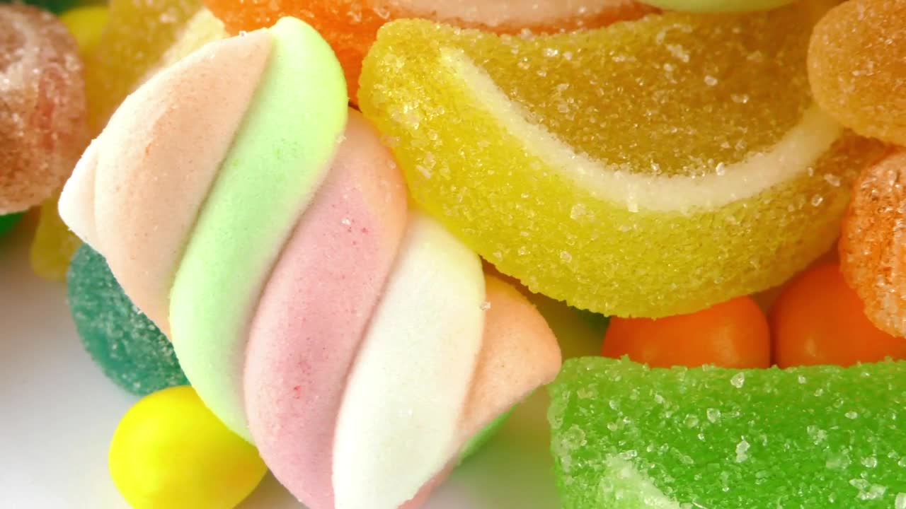 Stock Video Jelly Sweets Macro Shot Animated Wallpaper - Free Download