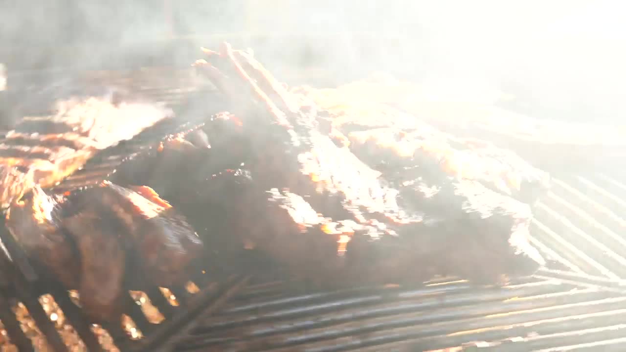 Free Stock Video Ribs Rotating On The Grill Live Wallpaper - Free Download