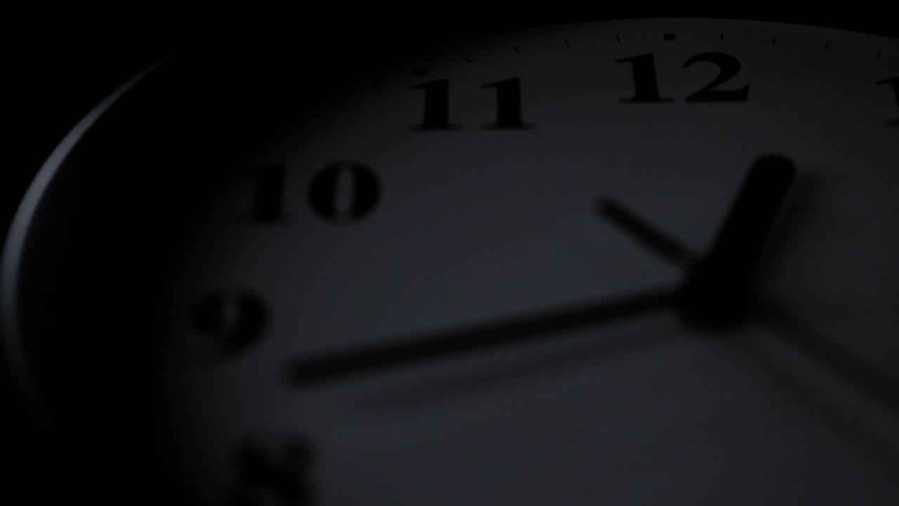 Video Stock Circular Clock A Very Close Shot Illuminated In The Dark Live Wallpaper For PC - Free Download