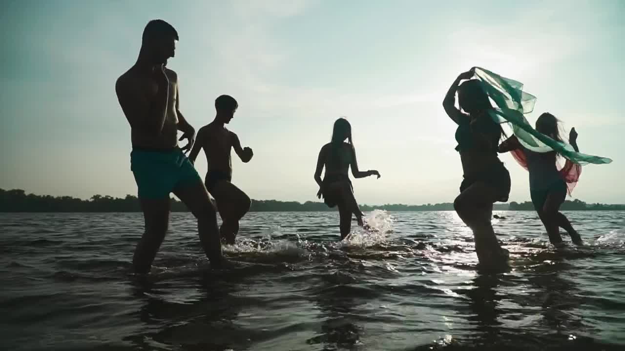 Stock Video Happy People At Sea On Their Vacation Animated Wallpaper - Free Download