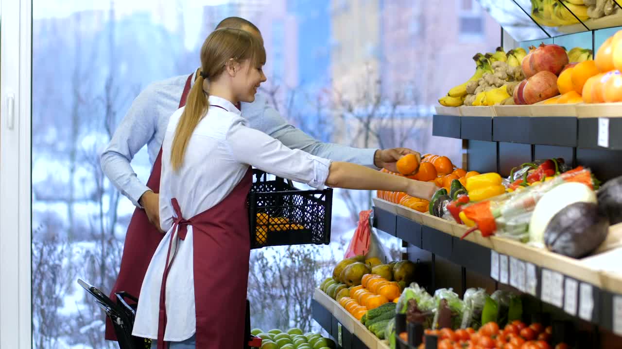Stock Video Grocery Workers Stocking Shelves Live Wallpaper For PC - Free Download