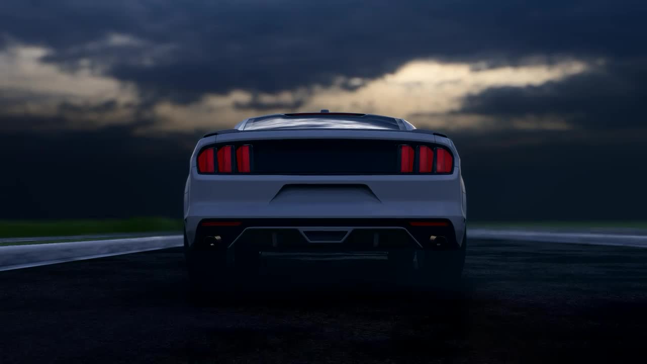 Free Video Stock tracking shot of a luxury sports car in a road Live Wallpaper - Free Download